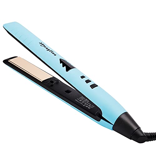 Plancha rizadora 2 en 1 con placas anchas cerámicas y control de temperatura miniatura 1