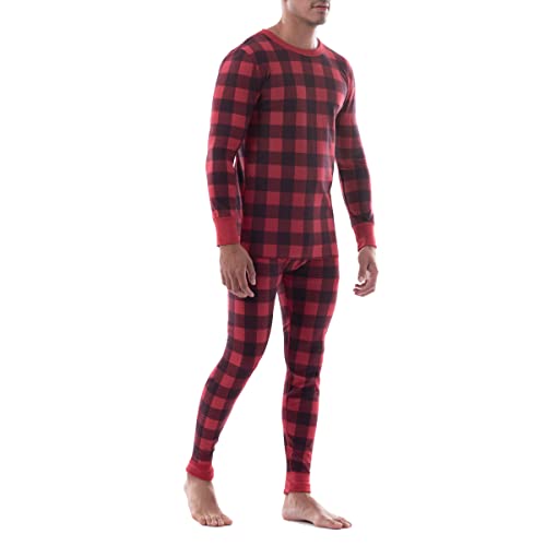 Image of Fruit of the Loom Men's Recycled Waffle Thermal Underwear Set (Top and Bottom)
