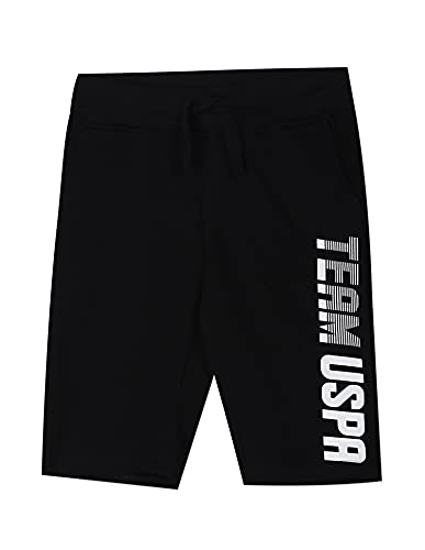 Image of U.S. Polo Assn. Regular Fit Boys Shorts - Mid Rise Waist, Brand Printed Bottom Wear for Kids