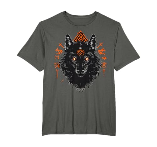 Vikingo Valhalla Wolf Odin Vikings Celtas Vegvisir Regalo Camiseta