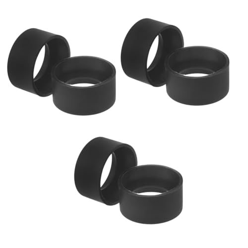 HAPINARY 3sets Microscopes Eye Eyepiece Shields Rubber Eyecup Reusable Magnifier for Science Enthusiasts 2pcs*3