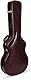 Crossrock Hard-Shell Wooden Case-Fits 335 Electric Guitars-Stainless Steel Latches, Sponge Lining, Metal Feet, Storage Space-Vintage Brown (CRW620SABR)