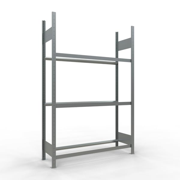 SCHULTE Lagertechnik Grundregal, Räder-/Reifenregal | 2000 x 1300 x 400 mm (HxBxT), verzinkt, 3 Lagerebenen á 150 kg Fachlast pro Ebene