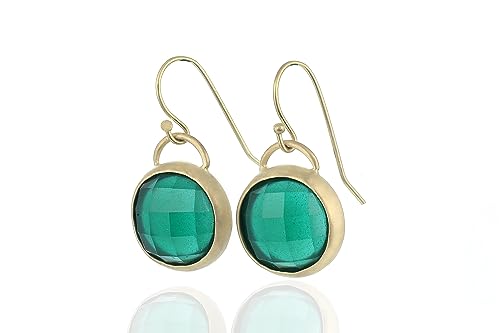 Boucles d'oreilles onyx vert or 14k : finis les bijoux ternes et les irritations de la peau