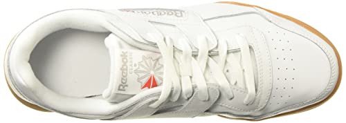 Reebok Reebok Unisex's Workout Plus Classic Shoes, White Carbon Classic Red Reebok Royal Gum, 3UK Child