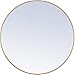 Living District Elegant Decor MR4042BR Eternity Mirror, Brass