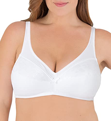 Bestform Women's Body Cottons Wire-Free Bra 5006233 40C White