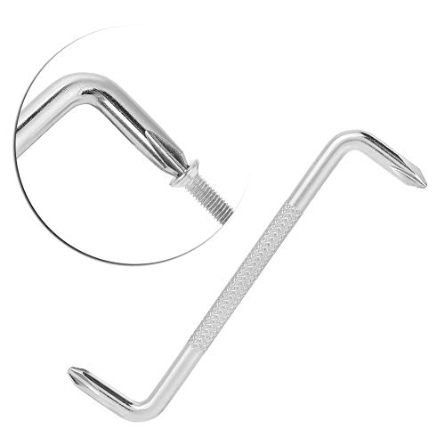 Samfox Offset Screwdriver Set - Right Angle Phillips Screw Driver - 90 Degree Phillips Screwdriver/Flat Head Bent Screwdriver Set 3Pcs Angle Screwdriver #TOP3