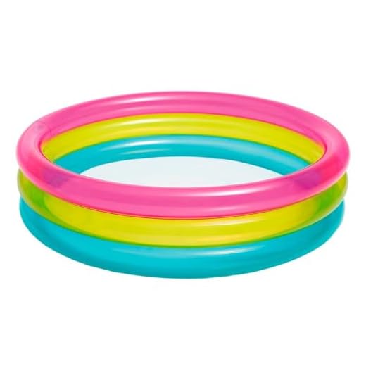 Piscina Arco-Íris Intex Rosa/Amarelo/Azul