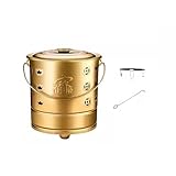 Durable résistant à la chaleur : une structure solide et un revêtement réfractaire garantissent une utilisation à long terme du récipient, car la barrière thermique empêche la décoloration et favorise une utilisation sûre dans des conditions de chaleur intense, ajoutant une touche d'élégance à votre espace extérieur.