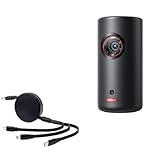 BoxWave Cable Compatible with Nebula Capsule 3 Laser - AllCharge PD miniSync (100W), Retractable High-Speed Charging Portable USB Cable - Jet Black