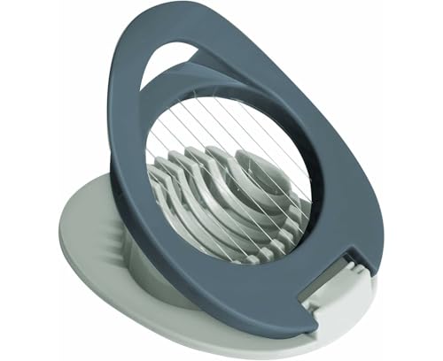 Eierschneider aus Edelstahl für gekochte Eier, Schinken, Bananen und Erdbeeren, multifunktional mit breitem Griff und konkavem Boden Eierschneider aus Edelstahl für gekochte Eier, Schinken, Bananen und Erdbeeren, multifunktional mit breitem Griff und konkavem Boden