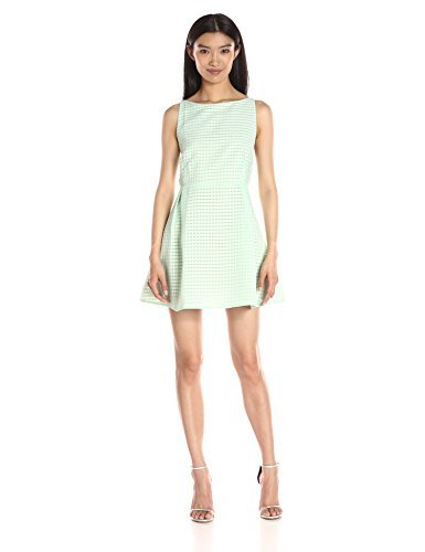 Lucca CoutureWomen's Striped Organza Fit and Flare Dress