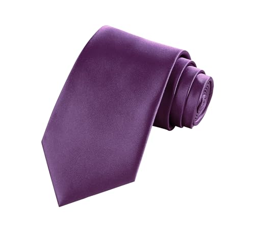 Image of TIE G Solid Satin Woven dyed Color Formal Black Necktie and Pocket Square Sets in Gift Box