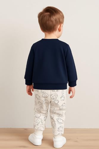 Image of NOVA BLOOM Kids Clothes for Boys | Cotton Printed Sweatshirt and Pants Set, Lightweight Breathable Kids Dress Boy Outfit, Comfortable Baby Boy Dress for Summer and Winter Wear