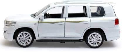 BlackZone Kid Diecast Metal Toyota Land Cruiser Pull Back Car Toy With Openable Doors, Light And Sound Effects (White) (B0BRKQTGHF) Amazon Price History, Amazon Price Tracker
