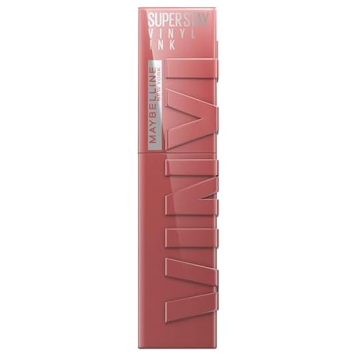 Maybelline New York fl&uuml;ssiger Lippenstift, Liquid Lipstick mit 16 Stunden Halt und gl&auml;nzendem Finish, Super Stay Vinyl Ink, Nr. 35 Cheeky, 4,2 ml