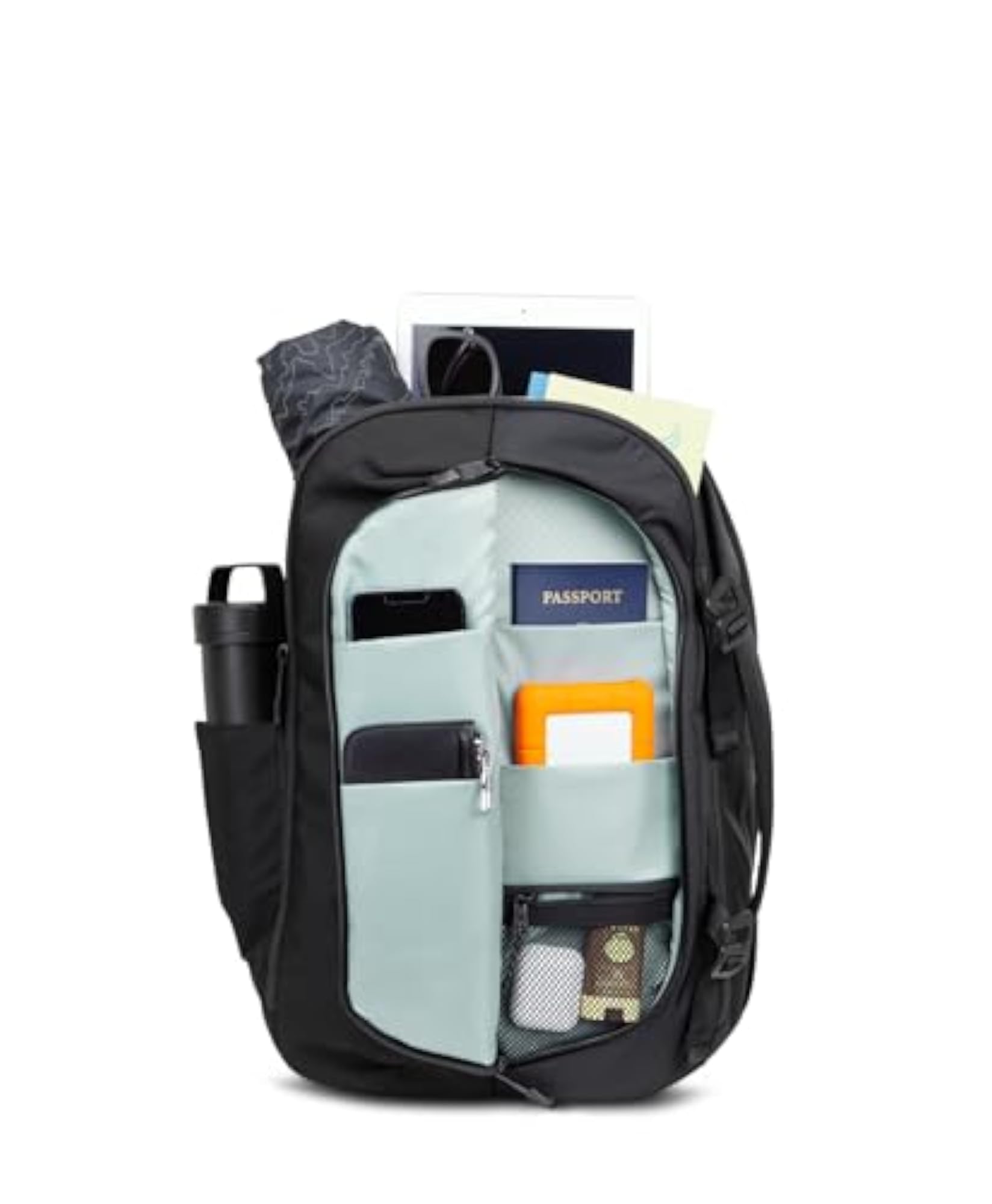 Unisex-Adult Never Check Expandable Backpack, Jet Black
