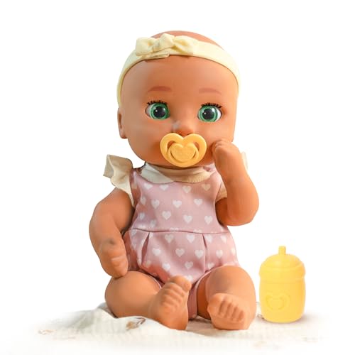 Be Loved Babies Alex 15' Realistic Soft Body Weighted Baby Doll with Open/Close Eyes | Includes Bottle, Pacifier, Headband, & Outfit|Mid-Skintone| Ages 18M+