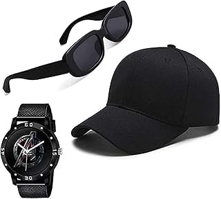 LAVISHABLE GFMN-1011, Brown, White Analog Wrist Watch with Baseball Cap and Sunglass for Men (Combo of 3)(3-COMBO-GFMN1048_bzr)-image-22