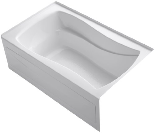 KOHLER K-1242-RA-0 5-Foot Bath with Right-Hand Drain, White KOHLER K-1242-RA-0 5-Foot Bath with Right-Hand Drain, White