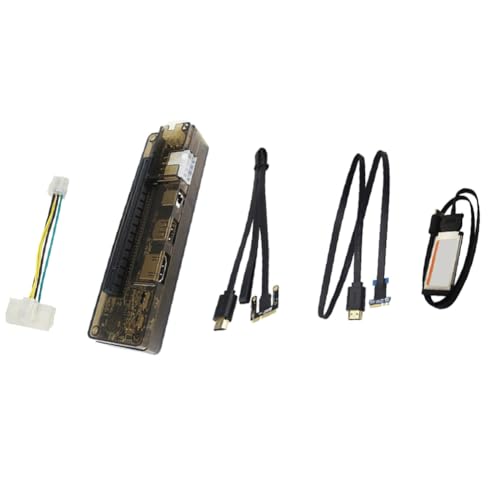 Kenntsh Laptop Graphics Card Expansion Dock EXP GDC External Plastic Notebook Optional Mini PCIE NGFF M.2 A E Key Expresscard Black, 500412915