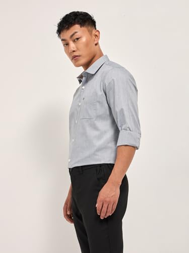Image of THE BEAR HOUSE Men's Checked Tailored Fit Formal Shirt