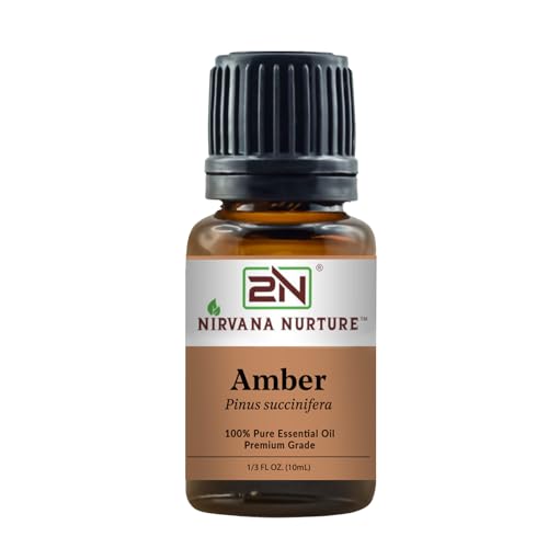 Nirvana Nurture Amber Essential Oil 100% Pure Undiluted Aromatherapy Oil for Diffuser Hair & Skin Care