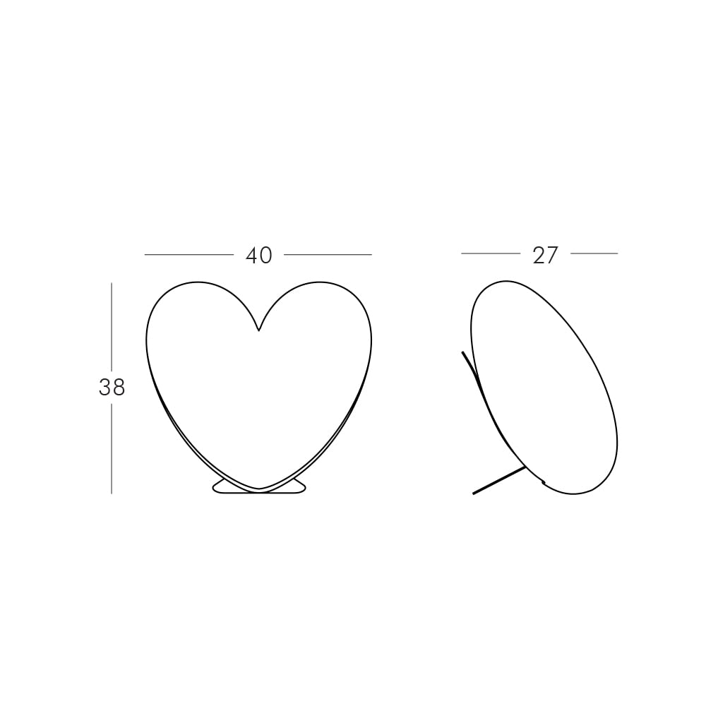 Slide SD LOV021D Lampada da tavola Love E27