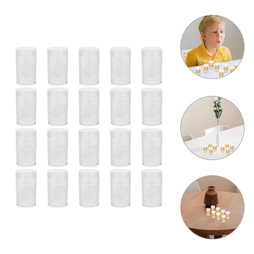 Caja plástica transparente para monedas NUOBESTY 20 piezas miniatura 6