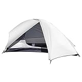Tienda de campaña ultraligera para una persona, transpirable, con postes de aluminio, resistente al viento, protección solar, bolsa de almacenamiento para senderismo, montañismo