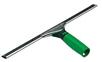 UNGER Fensterreiniger ErgoTec Hard (Länge 35 cm, Fensterabzieher, Harter Wischergummi, ideal für warme Temperaturen) ES35H