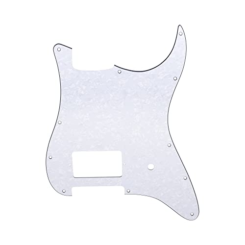 Musiclily Pro 11 Trous Humbucker Couvert Single et Fente Potentiomètre Pickguard pour Guitare électrique USA/Mexique… - Les Beatles, Paul McCartney, John Lennon, RIngo Starr, George Harrison Musiclily Pro 11 Trous Humbucker Couvert Single et Fente Potentiomètre Pickguard pour Guitare électrique USA/Mexique…