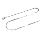 cadena rolon de plata 【Siempre elegante y clásico】 Este collar funciona perfectamente como un regalo especial para los queridos o una hermosa pieza que complementa tu estilo personal