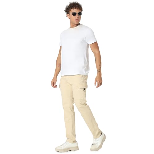 Image of Spykar Men's Regular Cargo Pants