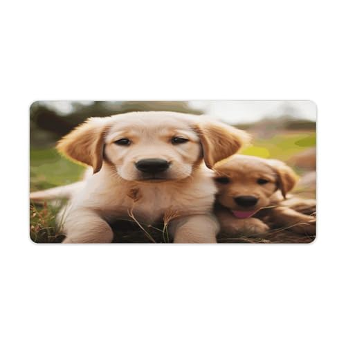 Alfombrilla de Escritorio Grande con Golden Retriever