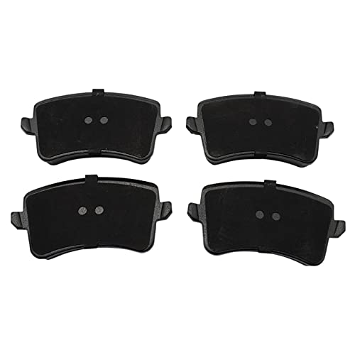 Image of TRQ Rear Brake Pad and Rotor Set Semi Metallic Rotors Compatible with 2009 Audi A4 2009 A4 Quattro