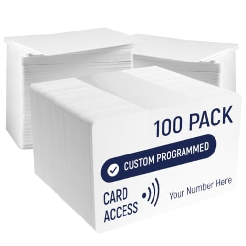 Custom Same Day Access Prox Cards 26 bit Compatible HID 1386 ISOProx (100)