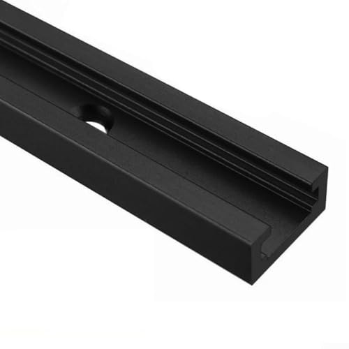 Pista en T de aleación de aluminio para carpintería, herramienta de plantilla de inglete con ranura en T de 19 tipos compatible con tornillo en T y abrazadera de acción rápida, se adapta a banco de