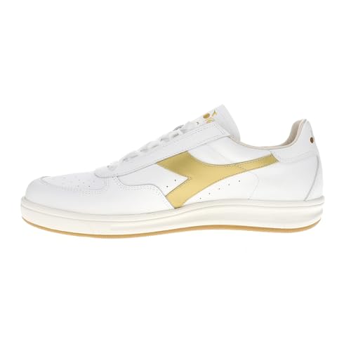 Diadora Mens B.Elite H Italia Sport Perforated Lace Up Sneakers Shoes Casual - White - Size 8 M3
