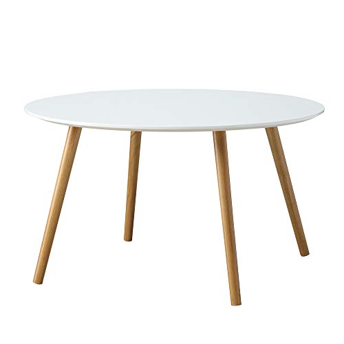 Convenience Concepts Oslo Round Coffee Table – Mid-Century Modern...