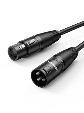 UGREEN Xlr Cable, Xlr Male To Female Microphone Extension Cable 2M For Amplifiers,Microphones,Mixer,Preamp,Speaker System Or Other Professional Recording