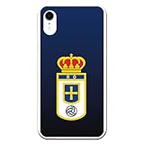 Personalaizer Funda Original Compatible con iPhone XR - Real Oviedo Escudo Fondo Degradado - TPU Mate