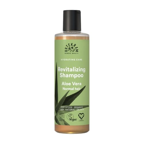Urtekram Champú - Aloe Vera - Cabello Normal - 250 ml, Vegano, Orgánico, Hidratante, Origen Natural