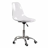 Cadeira Eames Transparente Empório Tiffany Office Cromada