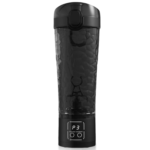 GBKDQQ Botella de proteína eléctrica de 700 ml, 3 modos, taza de agitación automática para batidos de proteínas, mezclador eléctrico, botella de agua para fitness, claras de huevo, cacao, café