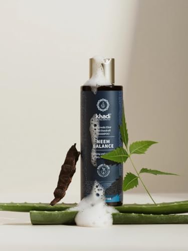 khadi NEEM BALANCE Ayurvedic Shampoo, 100% natural, silicone & sulfate-free, Against dandruff & itching, Neem soothes inflamed itchy scalp, Vegan hair care, Natural cosmetics, 200ml - Image 4