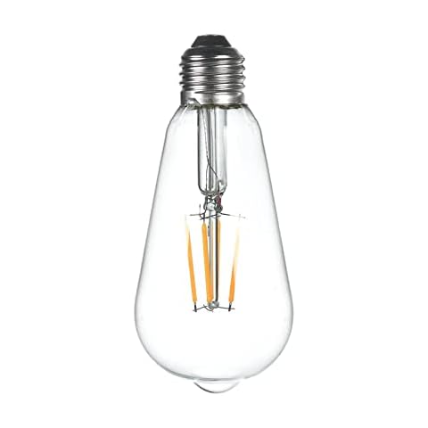 YUMAMEI Replacement Edison Bulb E27 Socket 3.7V Low-Voltage Bulb Customized for Solar Pendant Light Cover