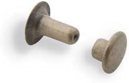 Tandy Leathercraft Small Antique Brass Rapid Rivets 100 Pack