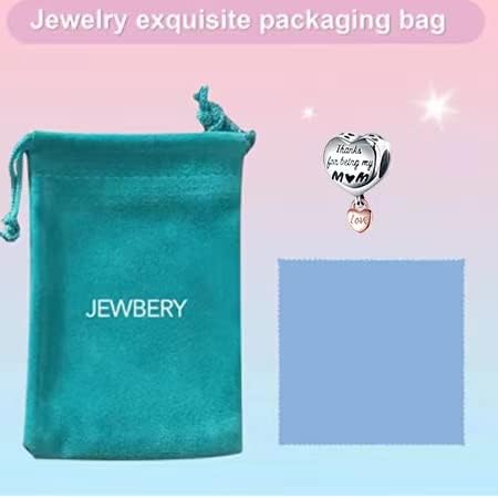 S925 sterling silver Astronaut Flower Little Animal Family Tree Heart Charm DIY beads are suitable for Pandora's charming beads - Image 7